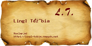 Lingl Tóbia névjegykártya